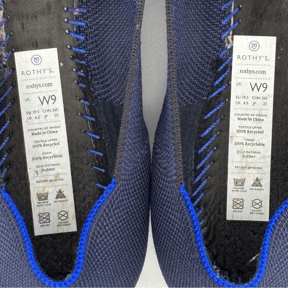 Rothy's The Loafer 9 Navy Blue - Picture 5 of 6